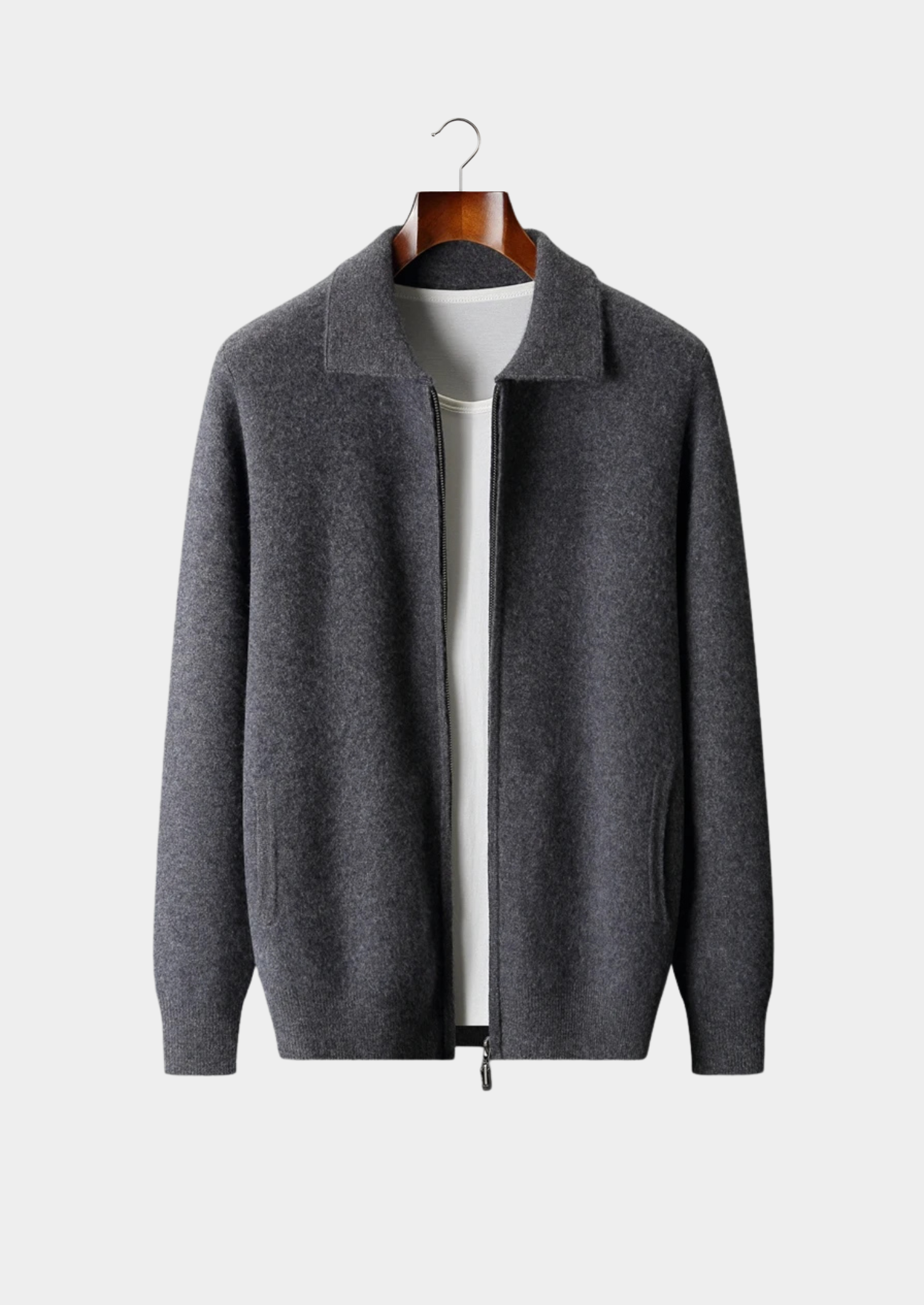 House of Whitmore | Full-Zip Knit Sweater