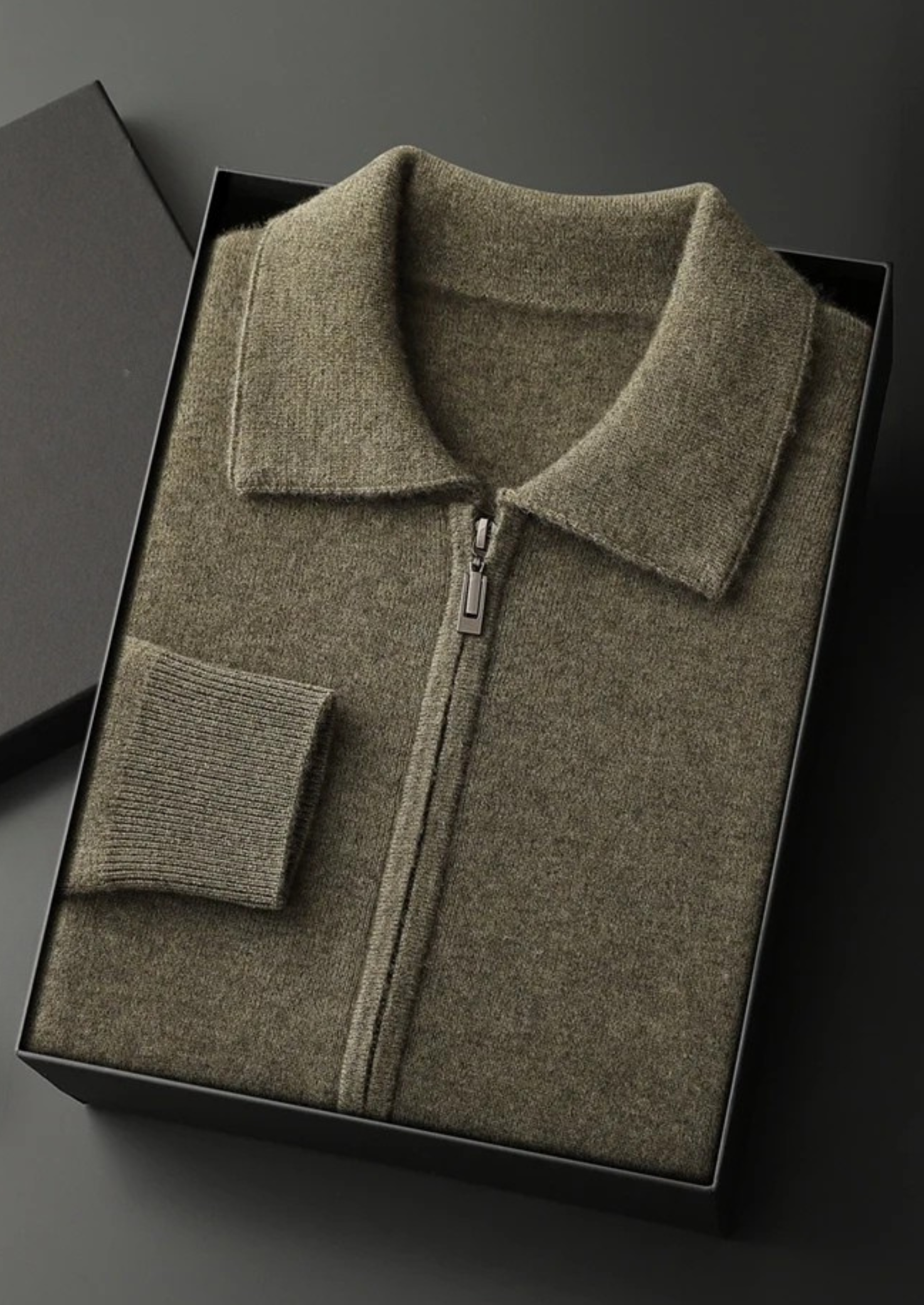 House of Whitmore | Full-Zip Knit Sweater