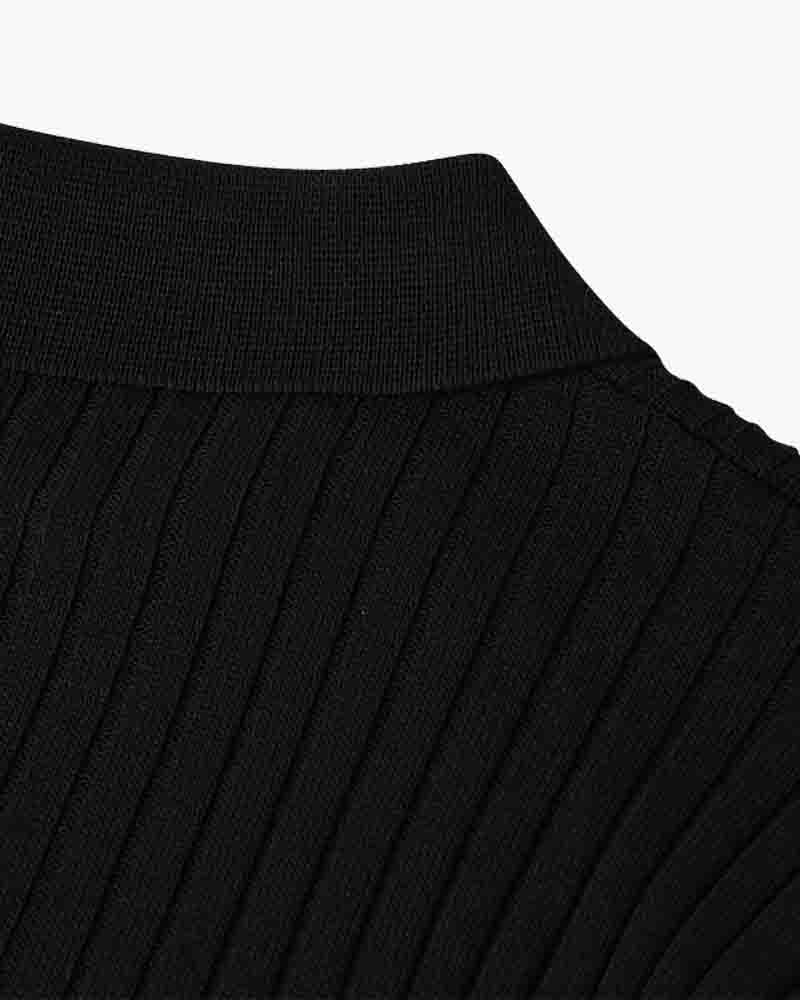 House of Whitmore | Cotton-Blend V-Neck Polo Shirt