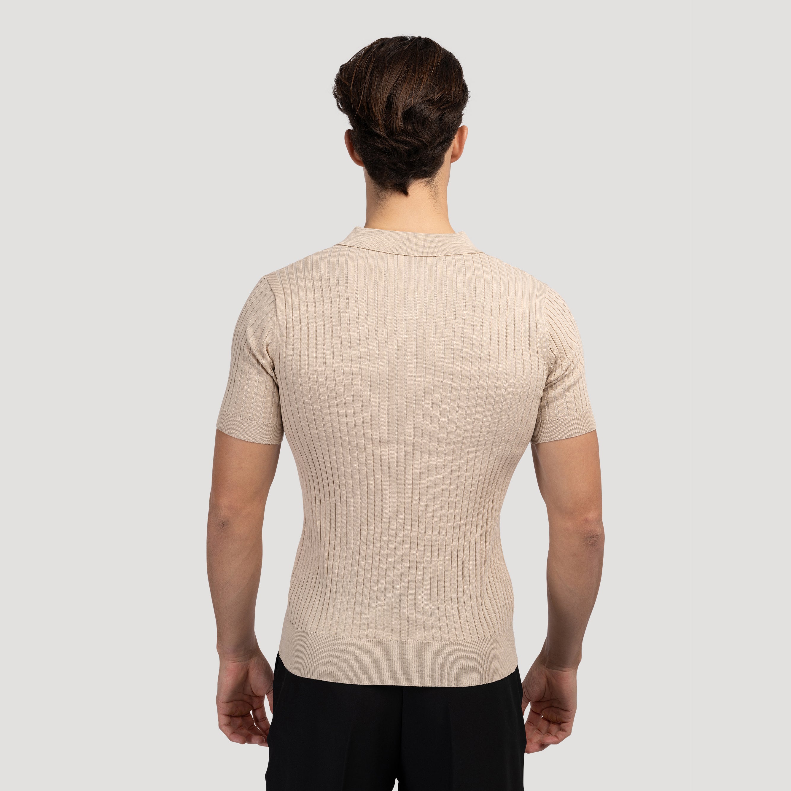 House of Whitmore | Cotton-Blend V-Neck Polo Shirt
