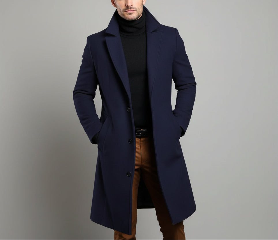 House of Whitmore | Long Wool Blend Overcoat