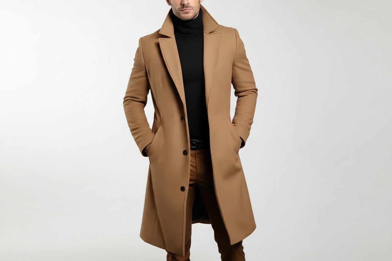 House of Whitmore | Long Wool Blend Overcoat