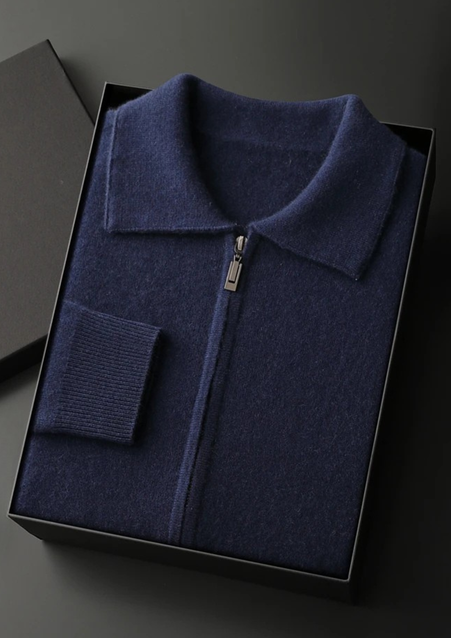House of Whitmore | Full-Zip Knit Sweater