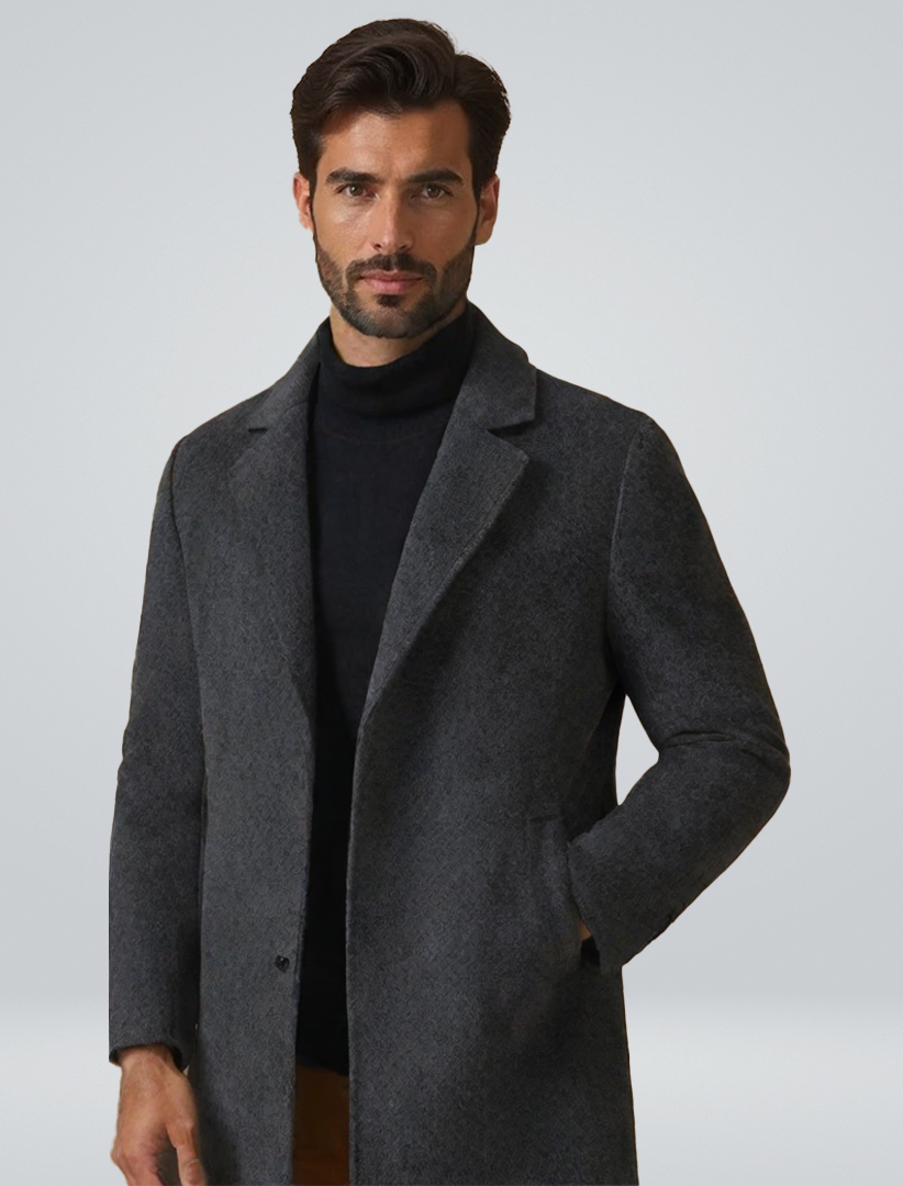 House of Whitmore | Long Wool Blend Overcoat