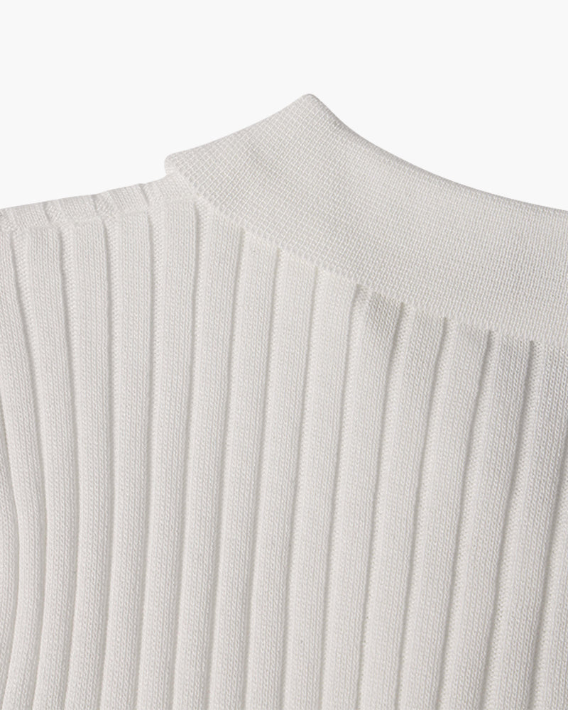 House of Whitmore | Cotton-Blend V-Neck Polo Shirt