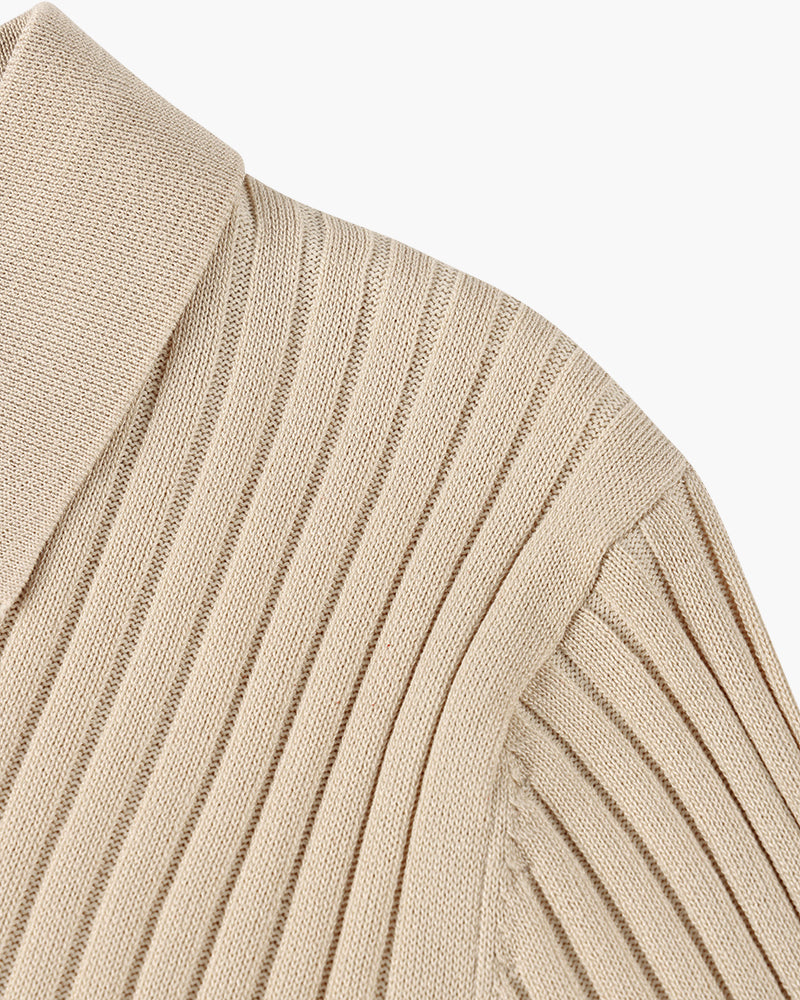 House of Whitmore | Cotton-Blend V-Neck Polo Shirt