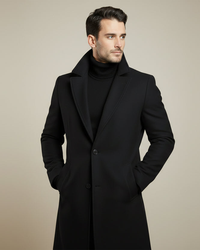House of Whitmore | Long Wool Blend Overcoat