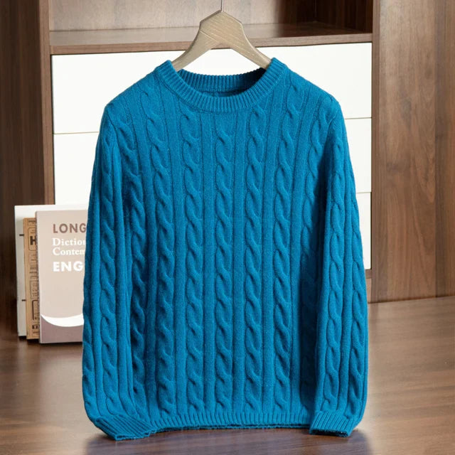 House of Whitmore | Classic Cable Knit Crewneck