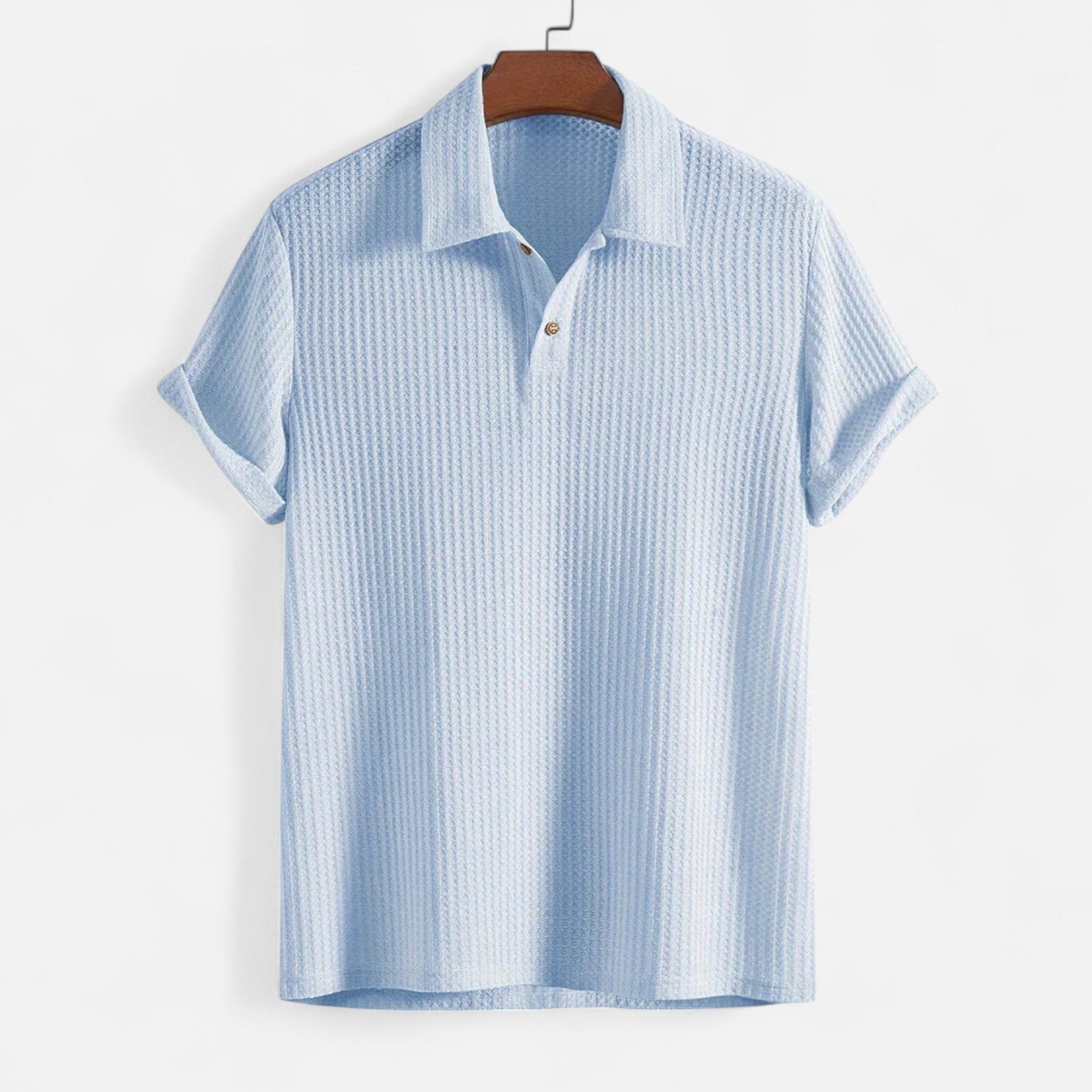 House of Whitmore | Waffle Knit Polo Shirt
