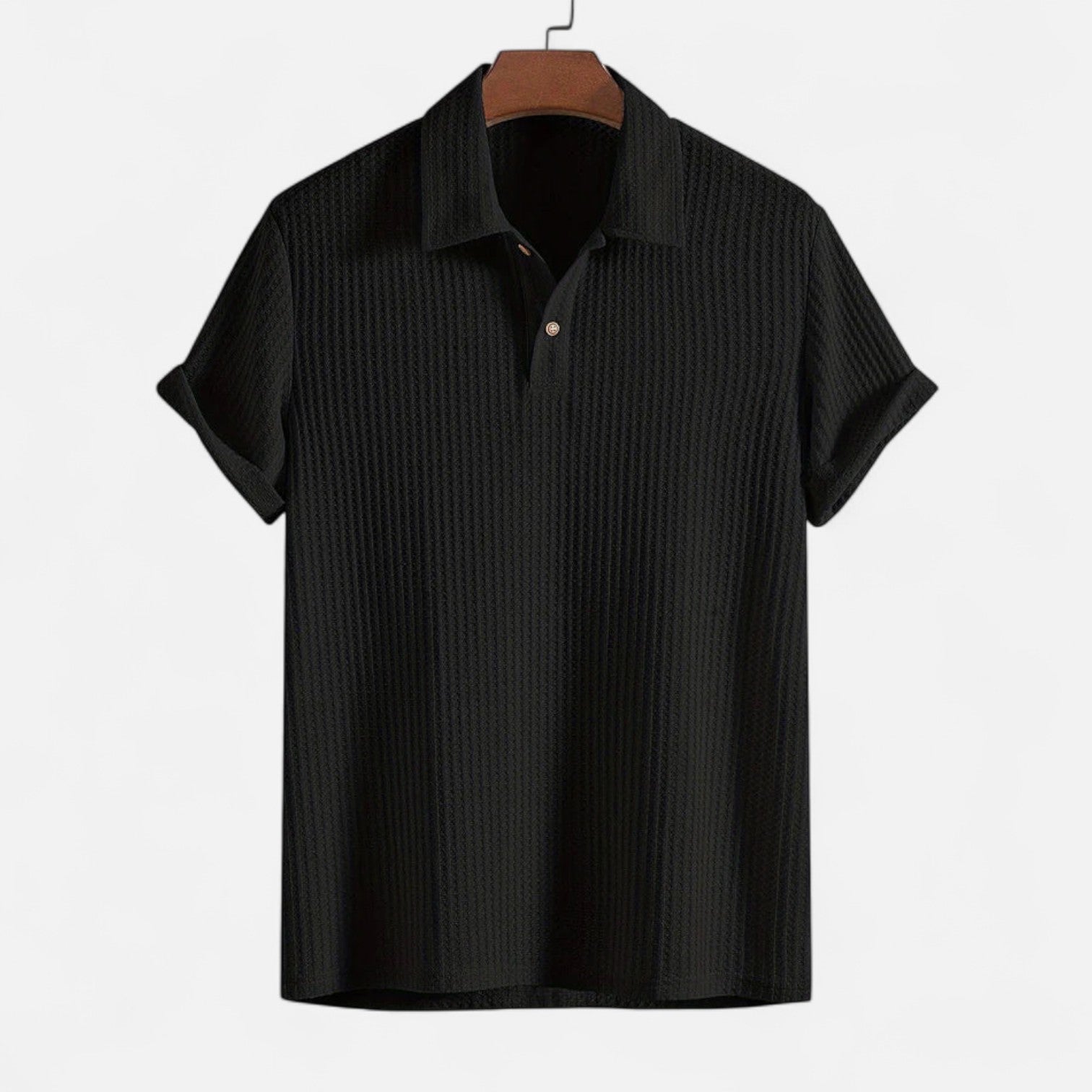 House of Whitmore | Waffle Knit Polo Shirt